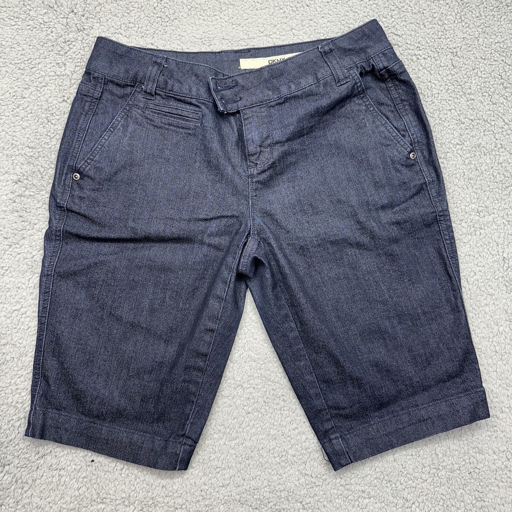 DKNY Jeans WOMENS SIZE 4 JEANS SHORTS Denim 2 Pocket Summer Apparel